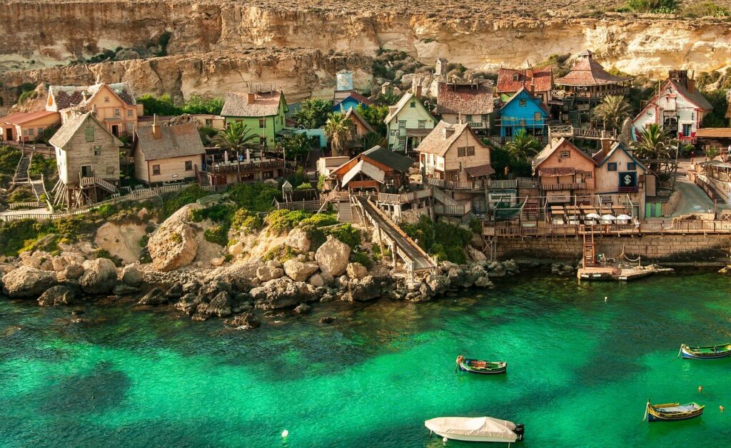 kleines schönes Fischerdorf auf Malta